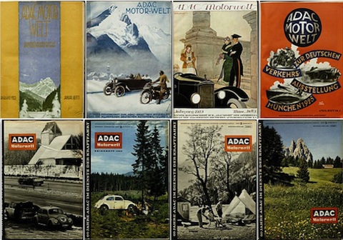 Schöne Titelbilder der ADAC Motorwelt