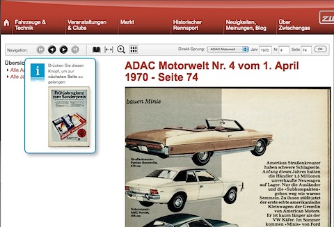Artikelbild Verbesserte und vereinfachte Navigation im Zeitschriften- und Faksimile-Archiv