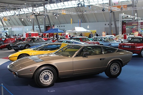 Maserati Strassenfahrzeuge an der Sonderausstellung der Retro Classica 2012 in Stuttgart