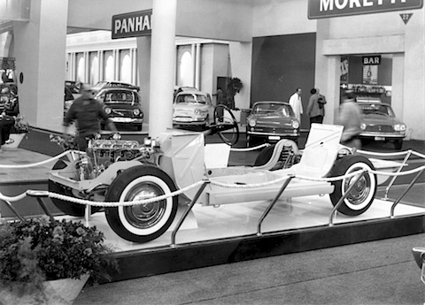 Volvo 122 S Chassis auf dem Genfer Automobilsalon von 1962