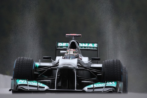 Michael Schumacher im Training zum Grossen Preis von Spa Belgien im Jahr 2012 (Foto: Daniel Reinhard)