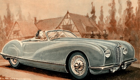 Delahaye 135 MS im Prospekt von 1947