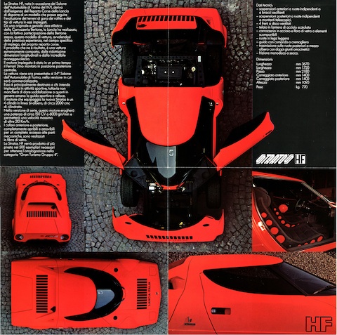Prospektseite - Lancia Stratos HF Prototyp von 1971