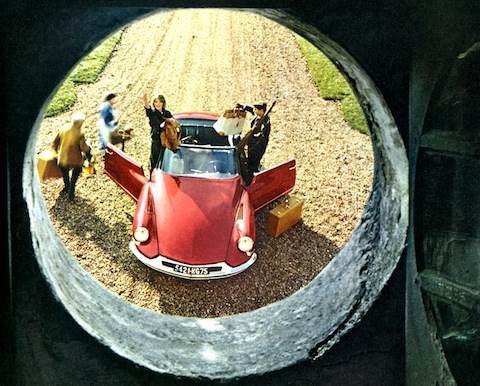 Citroën DS 19 / ID 19 Décapotable von 1962 - in der Verkaufsbroschüre abgebildet