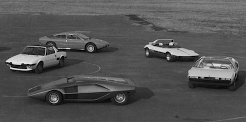 Mittelmotorautos von Bertone