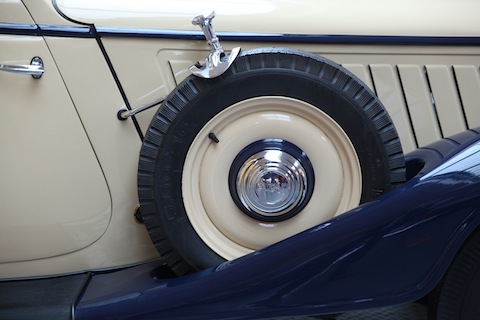 Reserverad an einem Vorkriegs-DKW