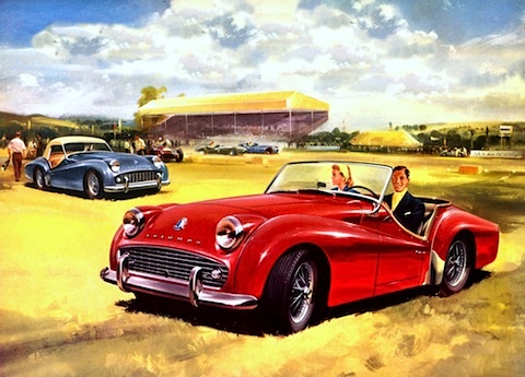Triumph TR 3 im Prospekt von 1961