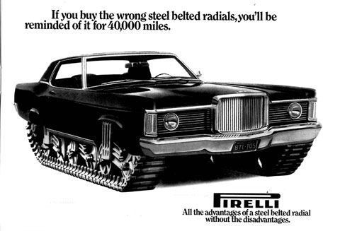 Pirelli-Werbung 1973