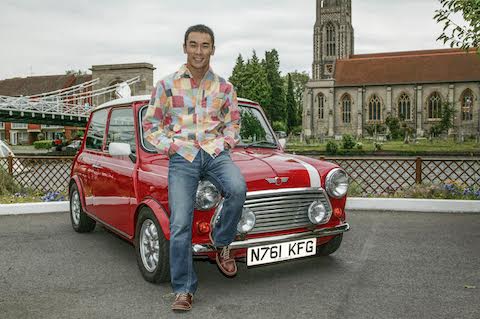 Takuma Sato im Mini