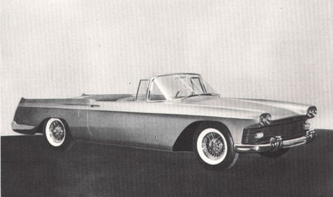 Cadillac Skylight Convertible, erstmals gezeigt in Paris im Jahr 1958