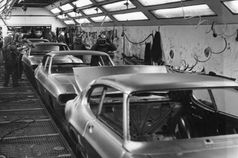 Bau des Ford Capri 1969