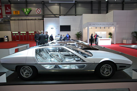 Lamborghini Marzal von 1967 am Genfer Autosalon 2018 in der Sonderschau "Le retour du futur"
