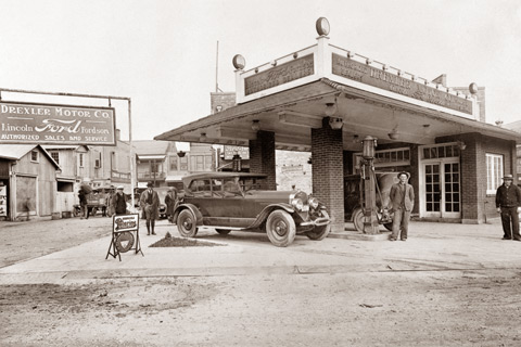 Lincoln Dealership im Jahr 1925