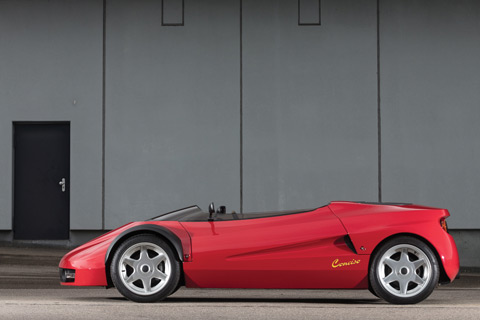 Silhouette des (Ferrari 328) Conciso Concept 1993 (© Peter Singhof - Courtesy RM/Sotheby's)