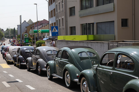 Der erste Käfer-Import (1948) wurde 2018 am 5. Mai nachgestellt