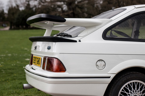 Heck des Ford Sierra RS500 Cosworth von 1987 (© Silverstone Auctions)