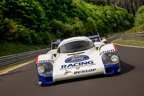 Hans Joachim Stuck im Porsche 956 (© Daniel Reinhard)