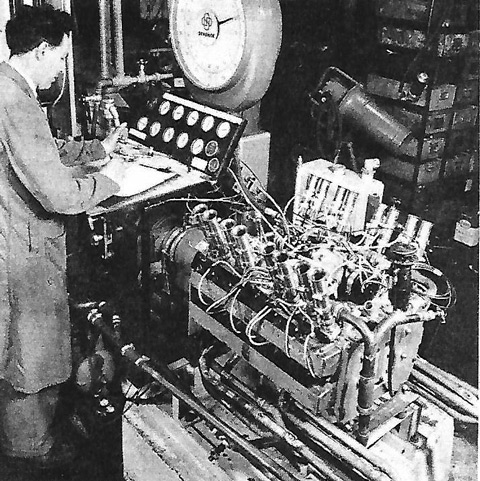 Testlauf Coventry Climax 16-Zylinder 1965