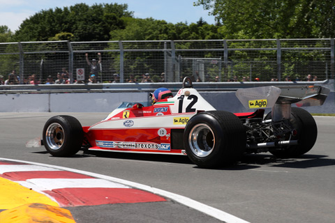 Ferrari 312 T3 ex-Villeneuve bei einer Demorunde anlässlich des F1-Grand Prix von Kanada 2018