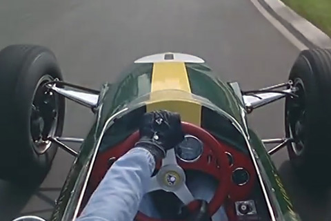 Grand Prix von Grossbritannien 1964 in Brands Hatch - Filmausschnitt (Onboard - Gangwechsel)