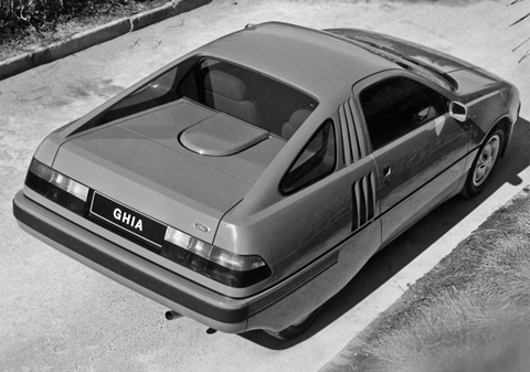 Heckansicht des Ghia Brezza von 1982