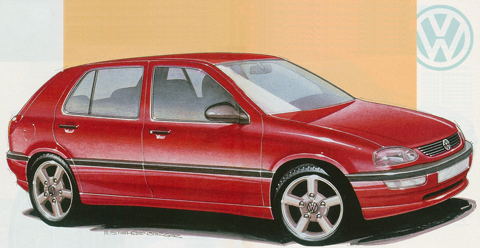 VW Golf IV Entwurf im Jahr 1994 - © Stehrenberger / AMS