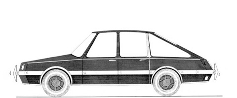 Linea Diamante Fahrzeug von Gio Ponti