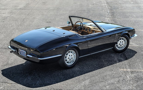 Heckansicht des Porsche 911 Spyder Bertone 1966 (© Gooding & Co)