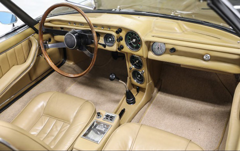 Interieur des Porsche 911 Spyder Bertone 1966 (© Gooding & Co)