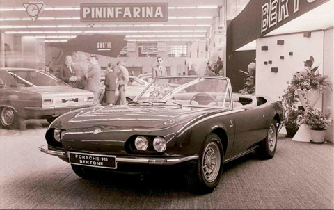 Salon Genf 1966 - Porsche 911 Spyder Bertone 1966 (© Courtesy Gooding & Co)
