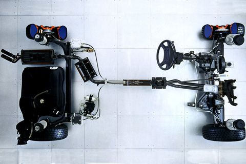 Fahrgestell des VW Golf GTI 16V von 1987