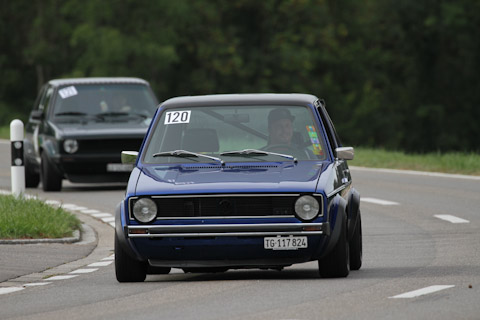 2 x VW Golf Mk1 am Bergrennen Steckborn Memorial 2018