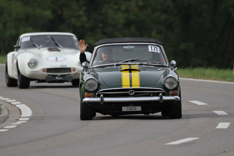 Sunbeam Tiger und TVR Griffith am Bergrennen Stteckborn Memorial 2018