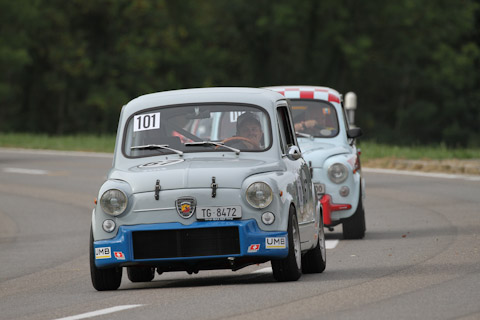 2 x Fiat Abarthi am Bergrennen Steckborn Memorial 2018