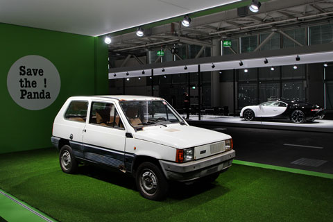 "Save the Panda" - Fiat Panda an der Grand Basel 2018 (© Bruno von Rotz)