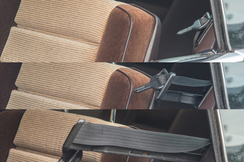 Gurtbreinger im Mercedes-Benz 500 SEC