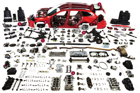 Mazda 6 zerlegt (© Auto Bild)