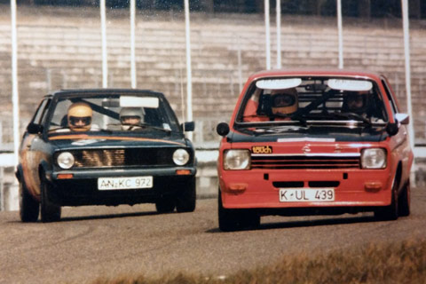 Auf der Rennstrecke - Opel Kadett C 1200 SR von 1974 (© Archiv Gerd Müller)