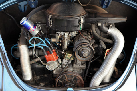 Motor des VW 1302S von 1971 - an der Motorworld Classic Berlin 2018