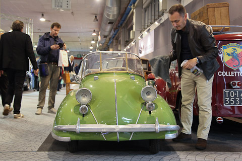 Schmaler Volugrafo Bimbo 46 an der Auto e Moto d'Epoca Padova 2018