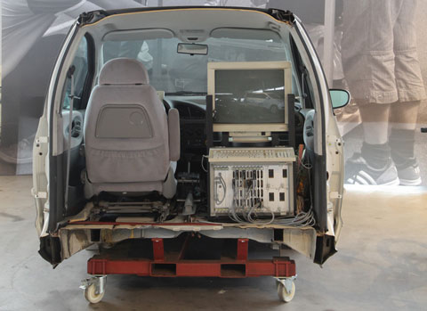 Computer-Überwachungstechnik im VW Sharan