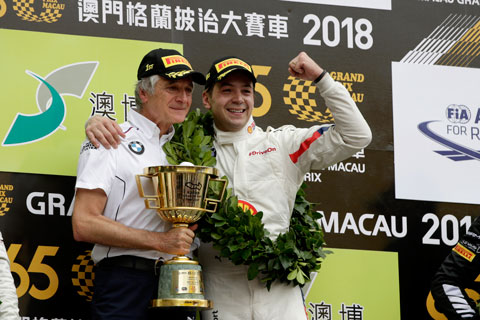 Charly Lamm beim letzten Sieg in Macao 2018
