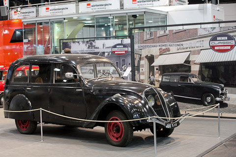 Peugeot 202 U Commerciale 1938 an der Bremen Classic Motorshow 2019