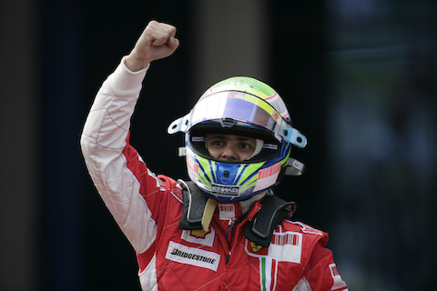 Für rund 30 Sekunden war Felipe Massa der Weltmeister 2008
