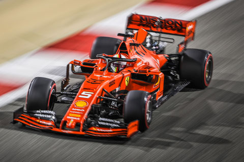 Vettel auf dem 2019er Ferrari Formel 1 (© Daniel Reinhard)