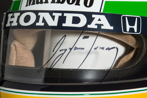 Helm-Detail von Ayrton Senna (© Daniel Reinhard)