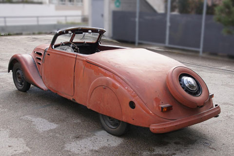 Heck des Peugeot 402 Eclipse von 1936 (© Bonhams)