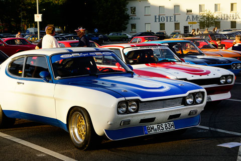 RS-Capris am Ford Capri Treffen in Speyer 2019 (© Gerald Mandl)