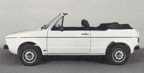 VW Golf Cabriolet ohne Bügel 1977 in AMS (© AMS)