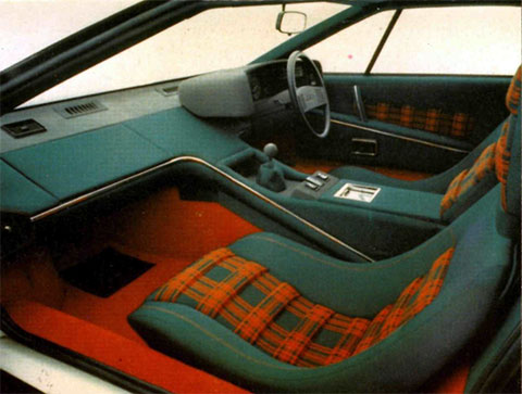 Stoffsitze im Lotus Esprit S1